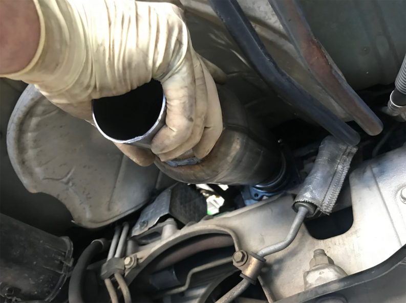 Catalytic converter replacement.