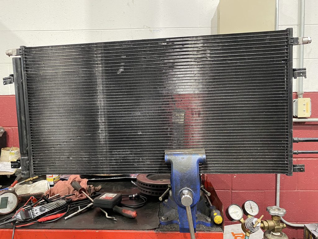 Air conditioning condenser for GMC.