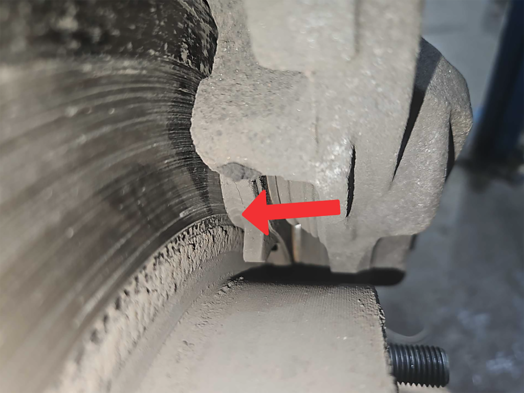 Low brakes on Toyota Tacoma.