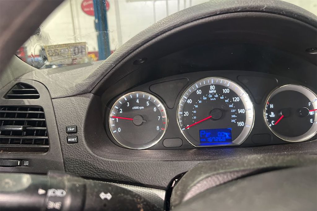 Hyundai Sonata running higher at idle.
