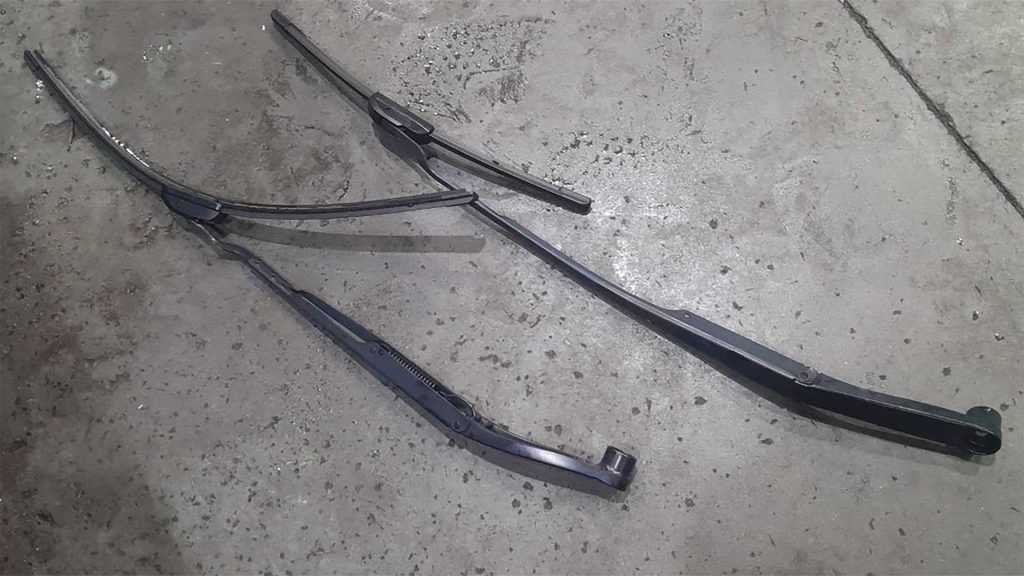Windshield wipers for a Genesis G70.