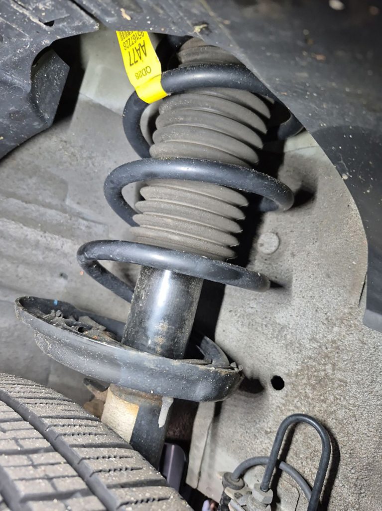 Chevrolet Spark strut replacement.