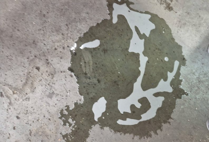 Windshield washer fluid leak.